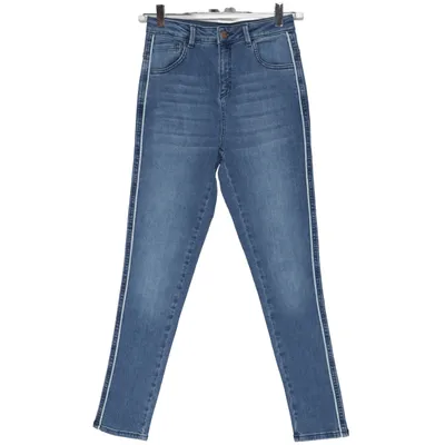 Jeans (Blå) från Fitz Bomull, Elastan