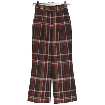 Kostuumbroek (Bruin, Rood, Wit) van Acne Studios Katoen, Zijde, Wol