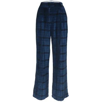 Pantalon (Bleu, Noir) de Uterqüe Polyester, Viscose