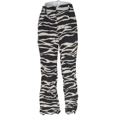 Broek (Zwart, Beige) van H&M Linnen, Viscose, Polyester