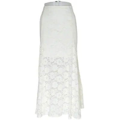 Maxi skirt (White) from Love & Divine Elastane, Polyamide, Polyester