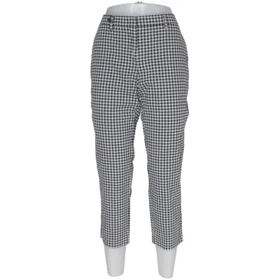 Broek (Zwart, Wit) van Sisley Katoen, Elastaan, Polyamide
