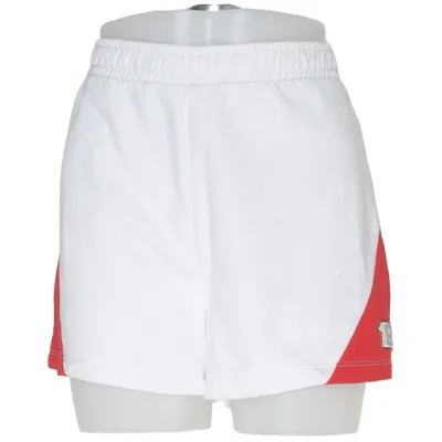 Træningsshorts (Hvid, Rød) fra Esmara x Lidl Bomuld, Polyester
