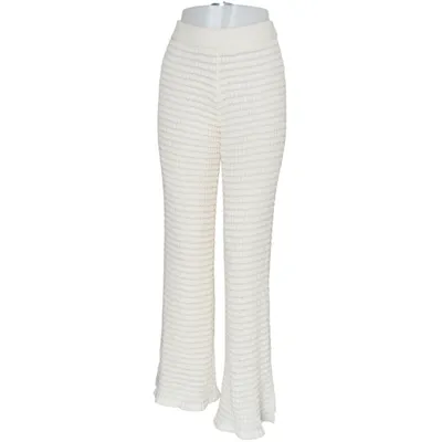 Palazzo broek (Beige) van VRG GRL Polyamide, Polyester, Viscose