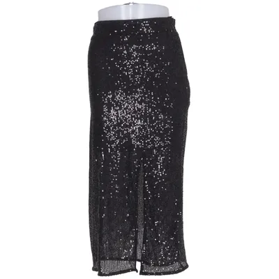 Jupe longue (Noir) de H&M Élasthane, Polyester