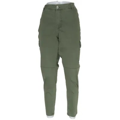 Pantalon cargo (Vert) de Denim Co Coton, Élasthane, Polyester