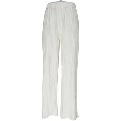 Pantalon patte d'éléphant (Blanc) de 4th + Reckless Polyester