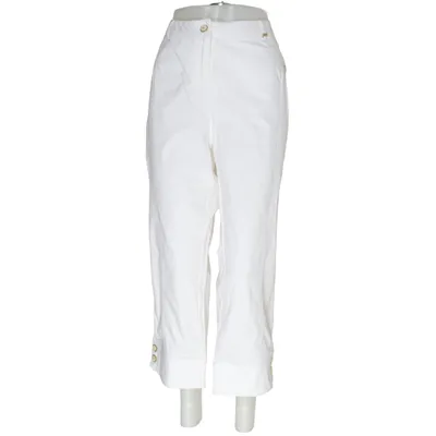 Pantalon (Blanc) de Elena Miro Coton, Élasthane