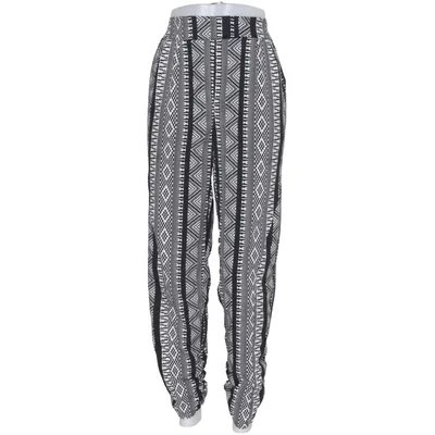 Pantalon patte d'éléphant (Noir, Blanc) de LA Hearts Polyester