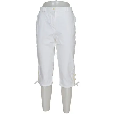 Driekwart broek (Wit) van Votre Nom Acetaat, Katoen, Elastaan, Viscose