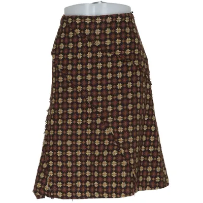 Skirt (Brown, Multicolored) from Lakeland Acrylic, Polyester, Wool