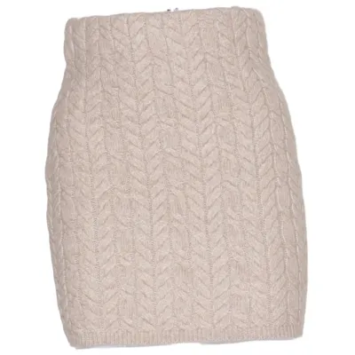 Jupe (Beige) de Misu Acrylique, Polyester recyclé