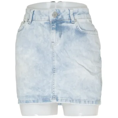 Denim skirt (Aged Denim) from Zara Woman Premium Collection Cotton, Elastane