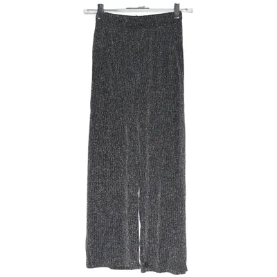 Pantalon patte d'éléphant (Noir, Argent) de XOXO Friends Élasthane, Polyamide