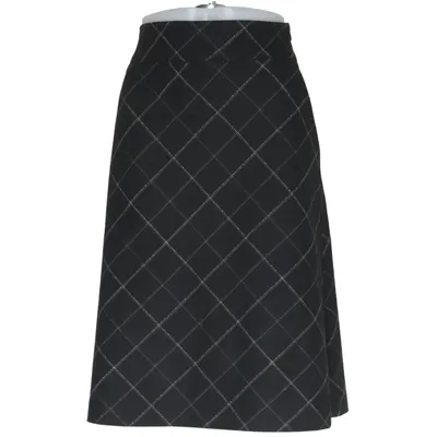 Nederdel (Sort, Hvid) fra Christian Berg Elastan, Polyester, Viscose