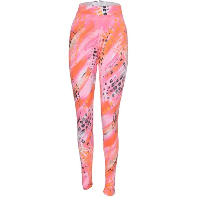 Collants de sport (Rose, Orange, Multicolore) de MLY Sports Élasthane, Polyester