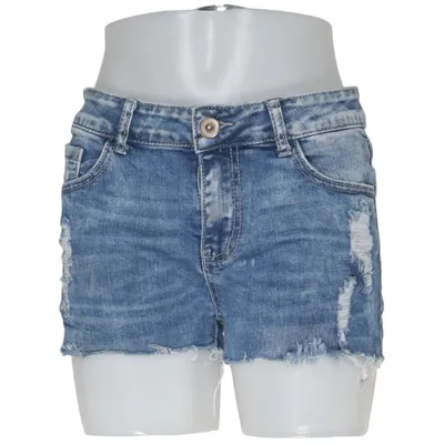 Denim shorts (Blauw) van Lexxury Katoen, Elastaan