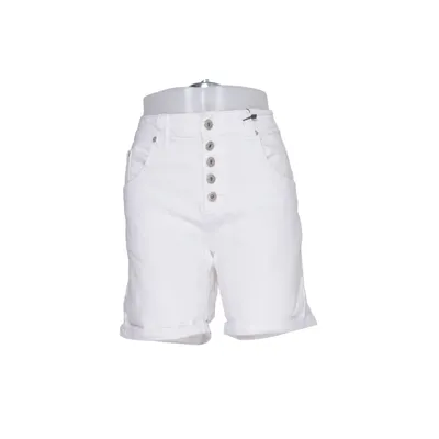 Denim shorts (White) from Chlea London Cotton, Elastane