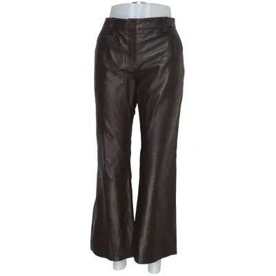 Läderbyxor (Brun) från Zara Leather Collection Skinn