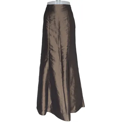 Maxi rok (Bruin) van Weise Acetaat, Polyamide, Polyester