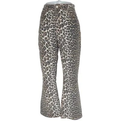 Jeans (Beige, Brun, Svart) från Ganni Elastan, Ekologisk bomull
