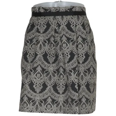 Rok (Zwart, Zilver) van Marie Lund Acryl, Elastaan, Polyamide, Polyester