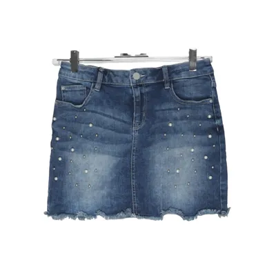 Denim skirt (Blue) from Lindex Kids Cotton, Elastane, Polyester