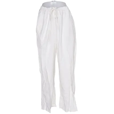 Pants (White) from London Fog Linen, Viscose