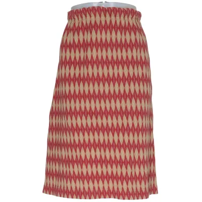 Skirt (Red, Beige) from Sabalder Cotton, Elastane, Polyester