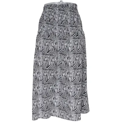 Långkjol (Svart, Vit) från Ocean Club Polyester