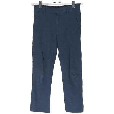 Pantalon de costume (Bleu) de H&M Coton, Lin, Polyester