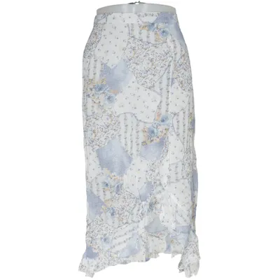 Jupe (Blanc, Bleu, Beige) de Meine GröBe Polyamide, Viscose