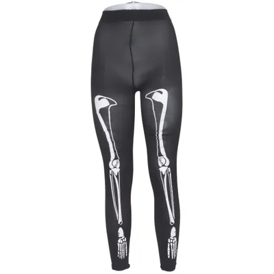 Nylonstrumpbyxor (Svart, Vit) från Flying Tiger Elastan, Polyester
