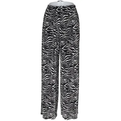 Palazzo broek (Zwart, Wit) van Zara Polyester