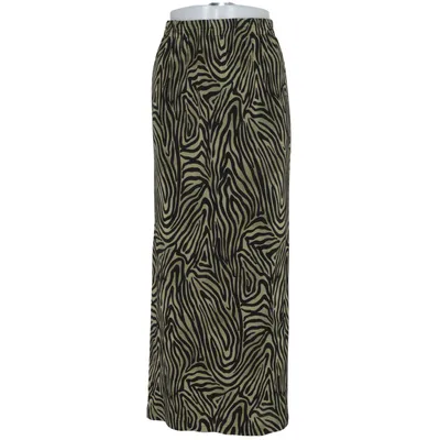 Långkjol (Svart, Beige) från Silbor Polyester