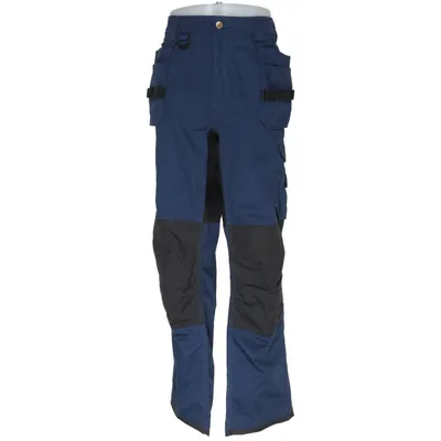 Work pants (Blue, Gray) from Biltema Cotton, Polyester