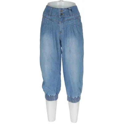 Trekvart bukser (Blå) fra Casual Clothing Bomuld, Elastan, Polyester