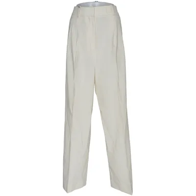 Jakkesætsbukser (Hvid) fra Khaite Cupro, Viscose, Uld