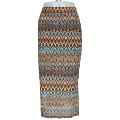 Maxirock (Blau, Mehrfarbig) von Anthropologie Elasthan, Polyester, Viskose