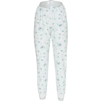 Pyjamahose (Weiß, Blau) von Harmony Baumwolle