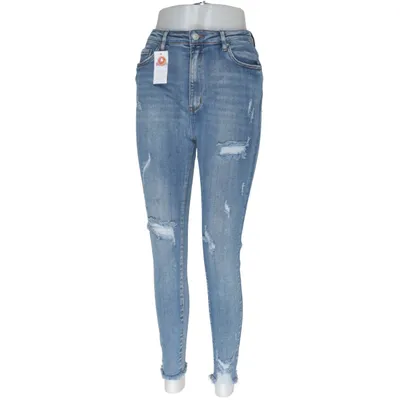 Spijkerbroek (Blauw) van Vs. Miss Katoen, Elastaan, Polyester