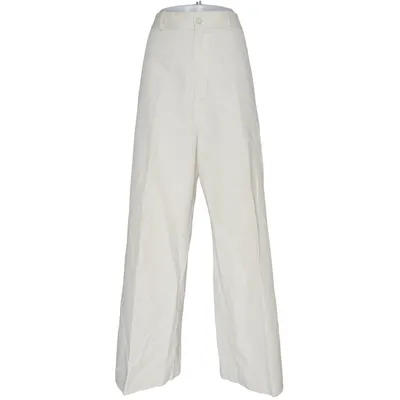 Palazzo pants (Beige) from NILI LOTAN Cotton, Linen