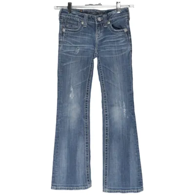 Jeans (Blå) från Miss Me Bomull, Elastan
