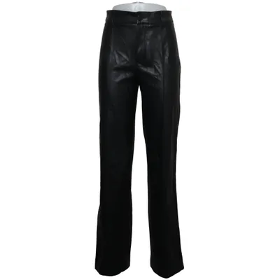 Leren broek (Zwart) van Zara