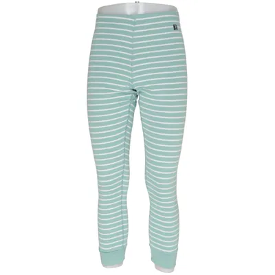 Long Johns (Green, White) from Polarn O. Pyret Organic cotton