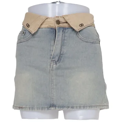 Jeanskjol (Blå, Beige)