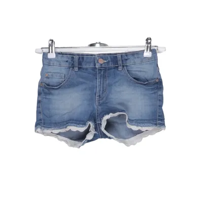 Denim shorts (Blauw, Wit) van Denim by Lindex Katoen, Elastaan, Polyester