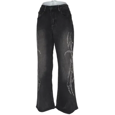 Jean (Gris) de Rice Coton, Élasthane, Polyester