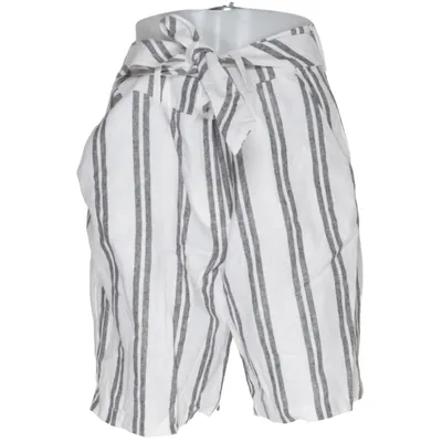 Korte broek (Wit, Zwart) van KappAhl Linnen, Polyester, Viscose