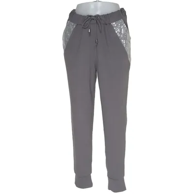 Joggingbroek (Grijs) van Laura Kent Katoen, Elastaan, Polyester